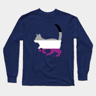 Pride Animals- Asexual Cat Long Sleeve T-Shirt